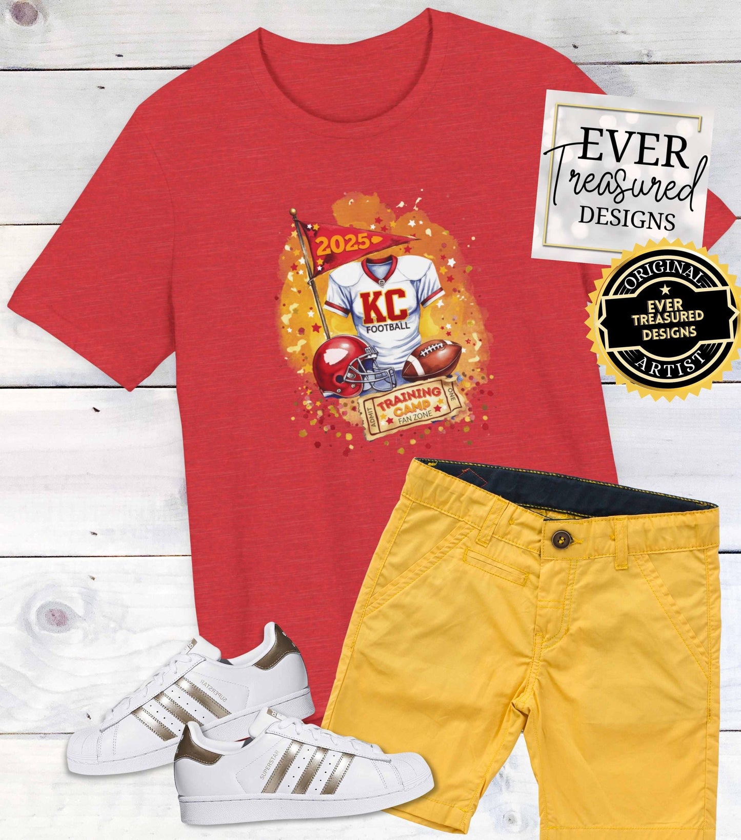 Kansas City Chiefs Football Training Camp 2025 Unisex Graphic Tee, Fan Tshirt - Football Fan Gear, Sports Shirt, Athletic Shirt,