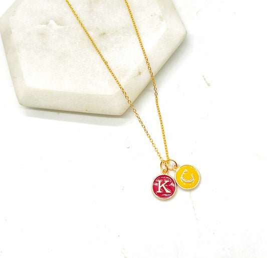 KC Football Initial Necklace