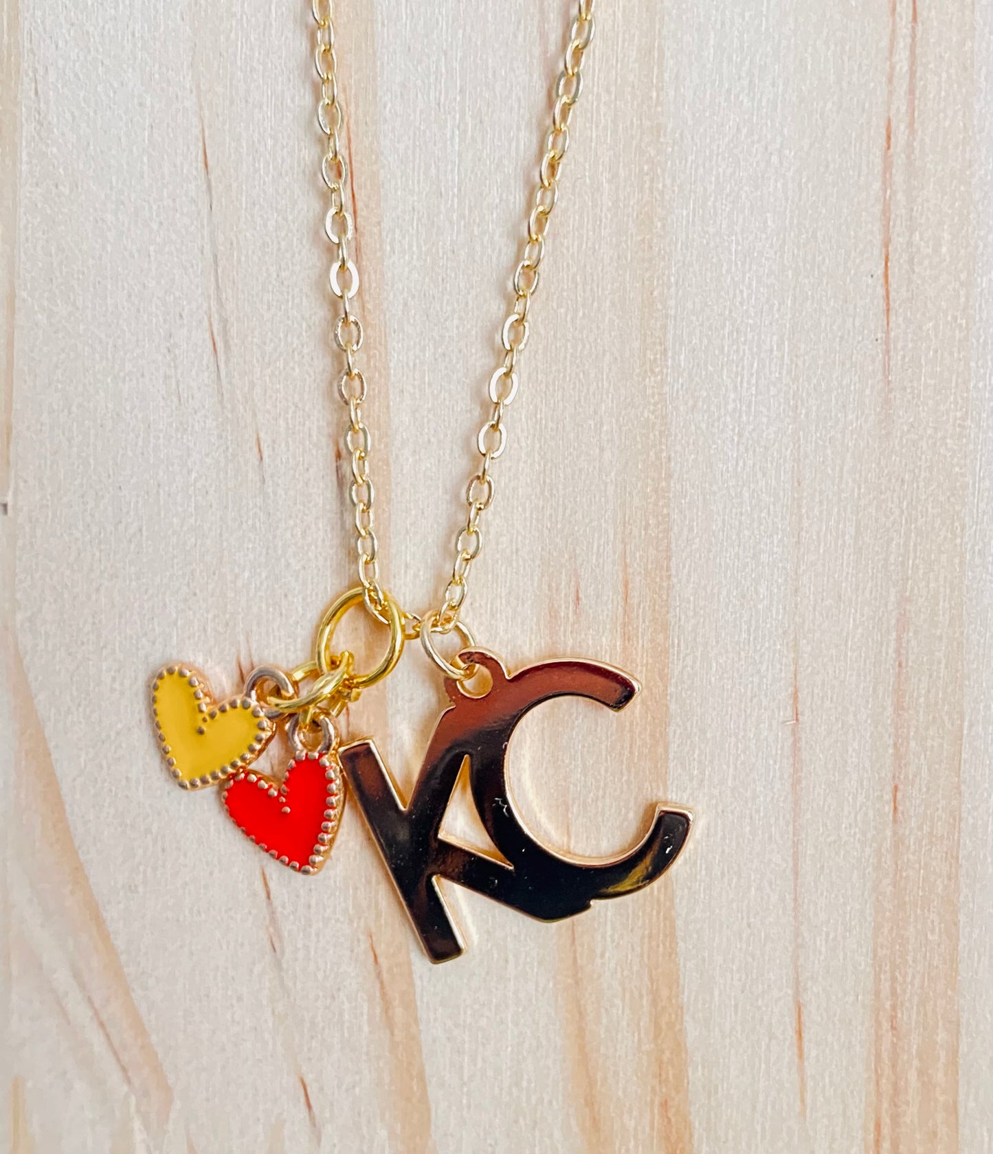 KC+Heart Charm Necklace