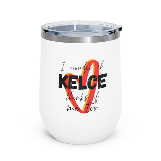 Travis Kelce Boyfriend Kansas City Chiefs Wine Tumbler Insulated with Lid Christmas Gift for Her Swiftie BF Bestie