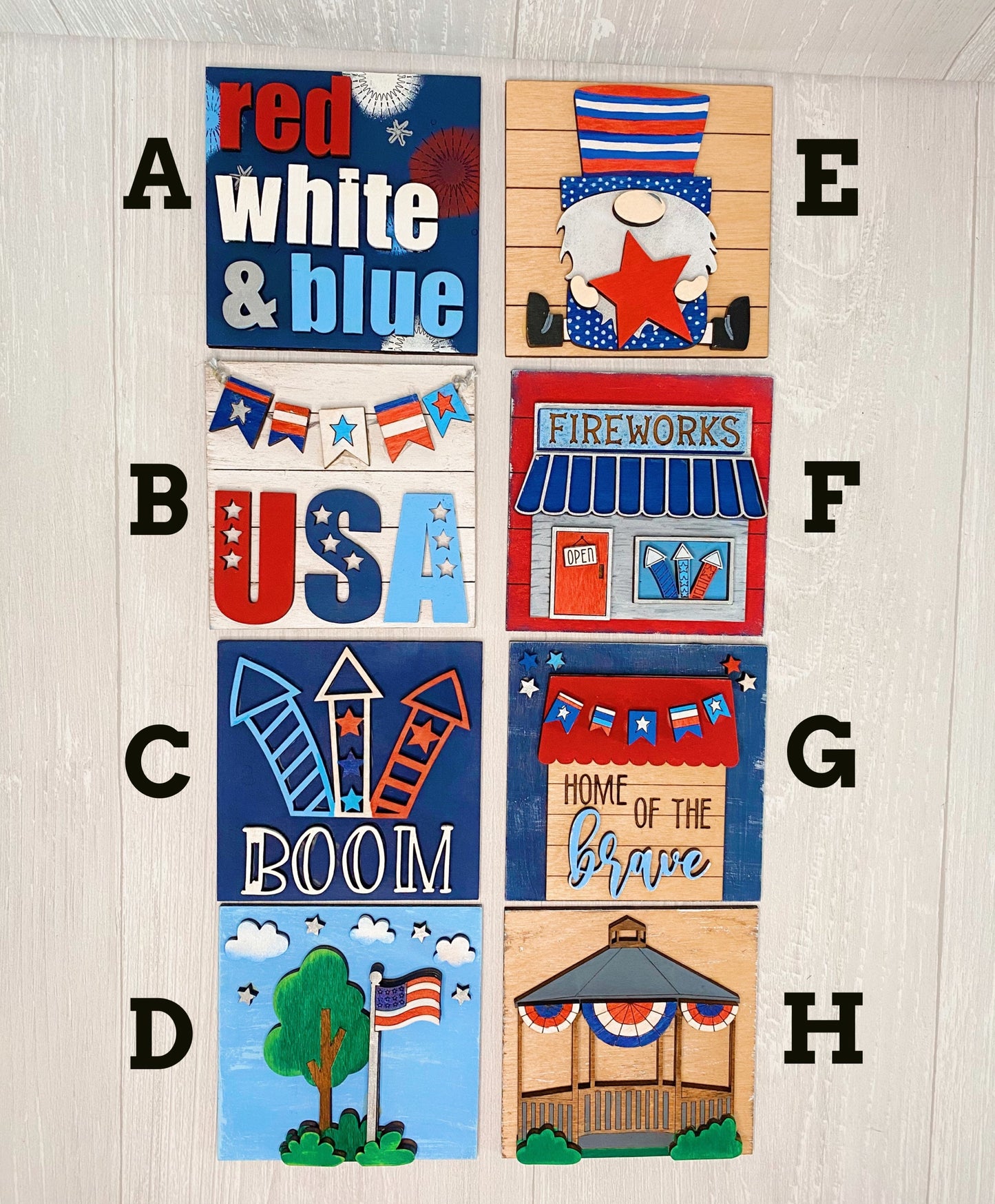 4th of July Interchangeable Tiles