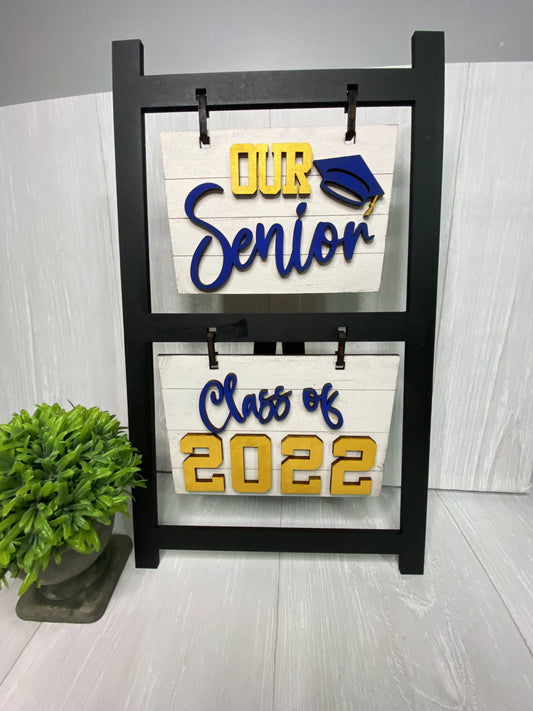 Class of 2025 Graduation Senior Photo Frame Grad Party Welcome Sign