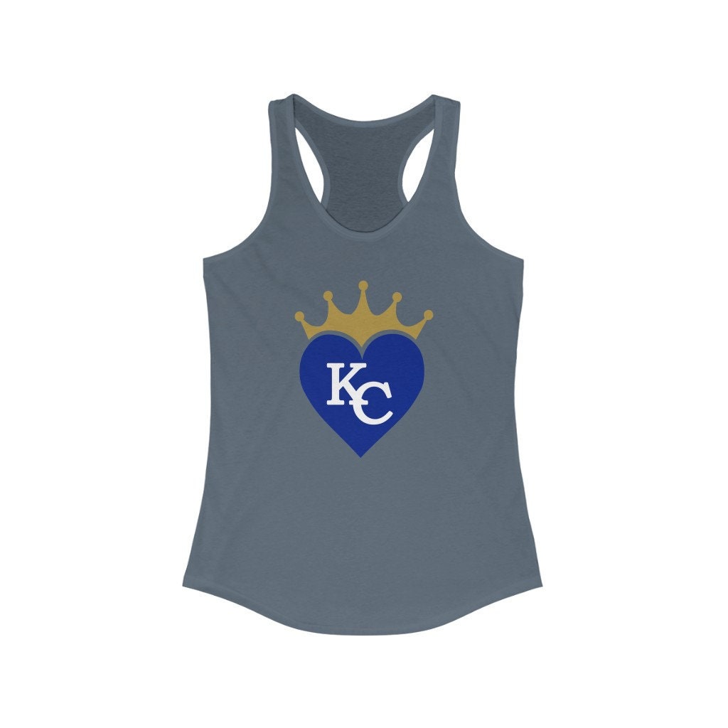 KC Royals Crown Tank Top WOMEN'S Fit| I Heart Royals | Love Royals Graphic Tee | Forever Royal | KC Pride | Kansas City Tee | Royals Fan