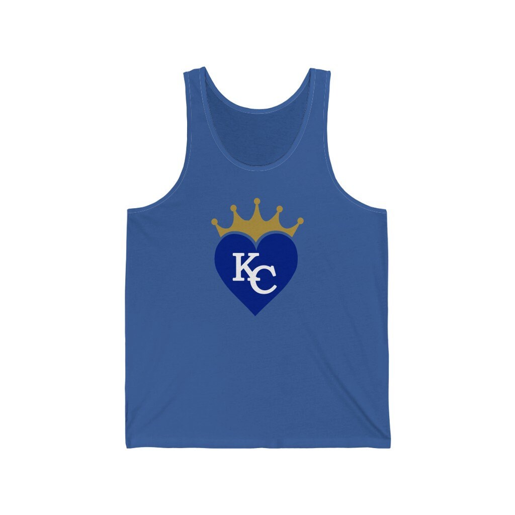 KC Royals Crown Tank Top UNISEX Fit| I Heart Royals | Love Royals Graphic Tee | Forever Royal | KC Pride | Kansas City Tee | Royals Fan