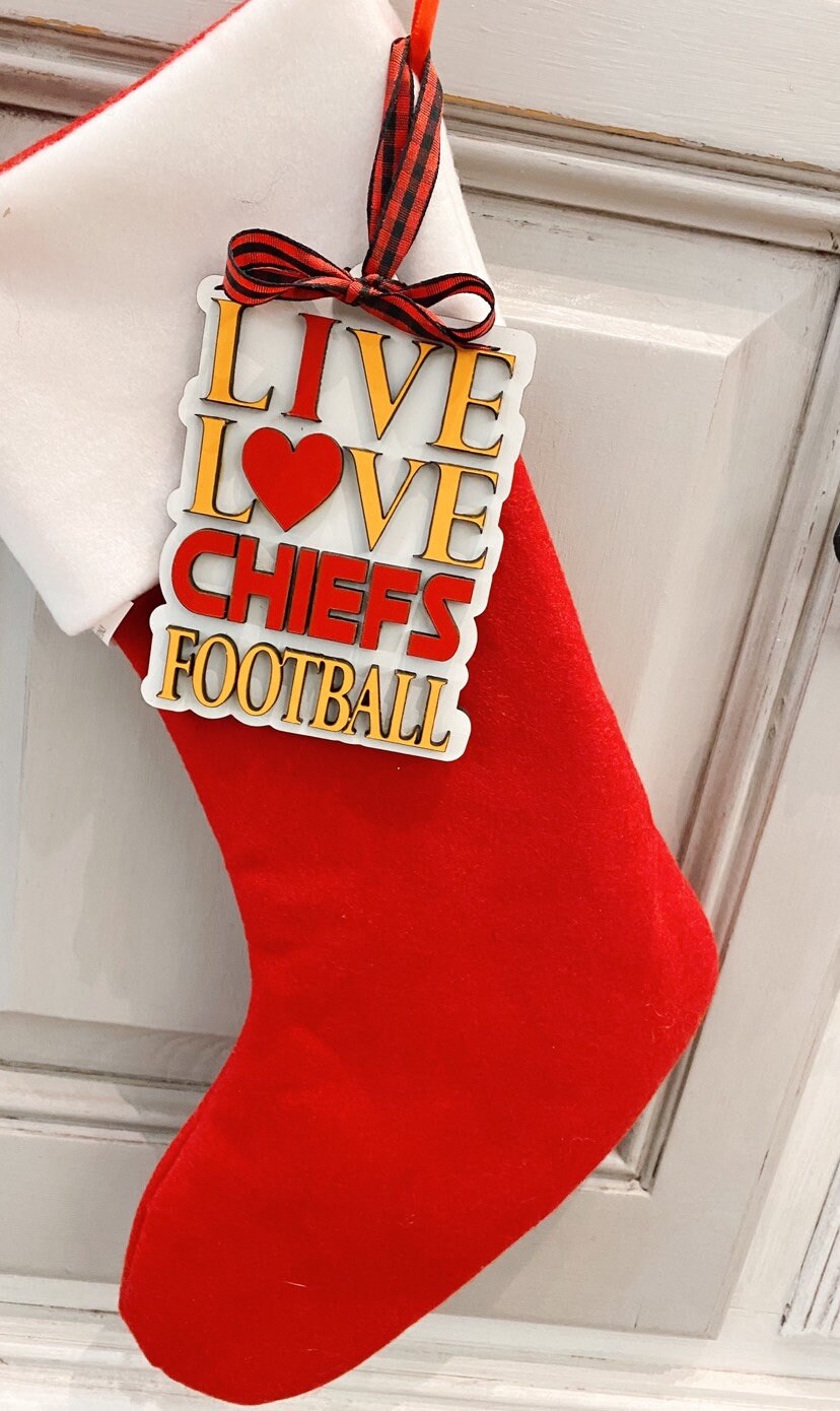 Live Love Chiefs Ornament/Car Charm