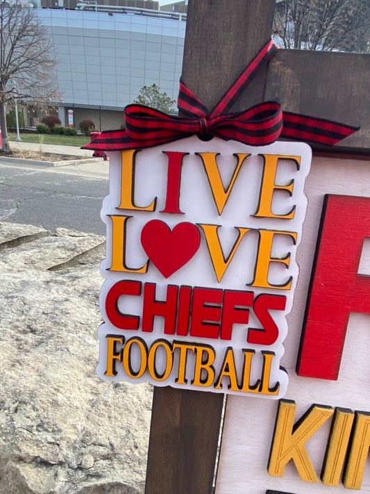 Live Love Chiefs Ornament/Car Charm