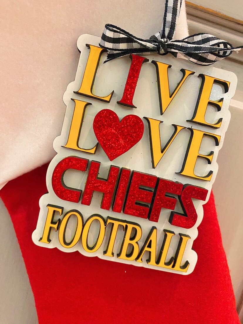 Live Love Chiefs Ornament/Car Charm