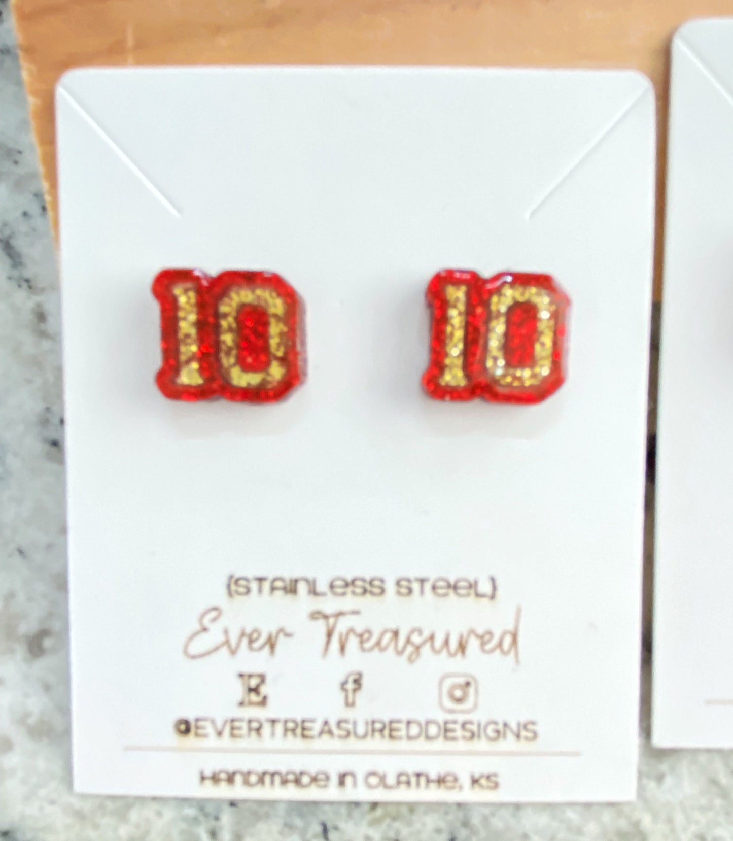 Chiefs Player Earrings  - Mahomes, Kelce, Pacheco