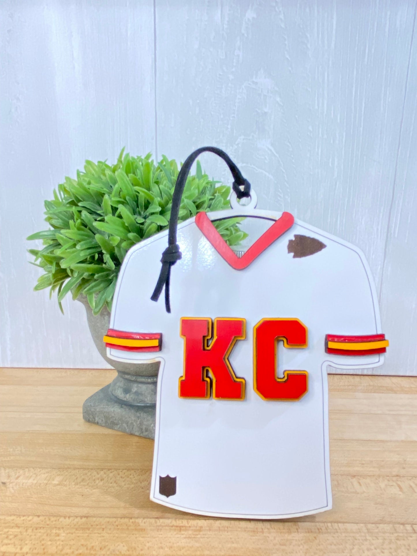 Kansas City Chiefs Jersey Ornament Gift Card Money Holder KC Football Fan Gift Idea