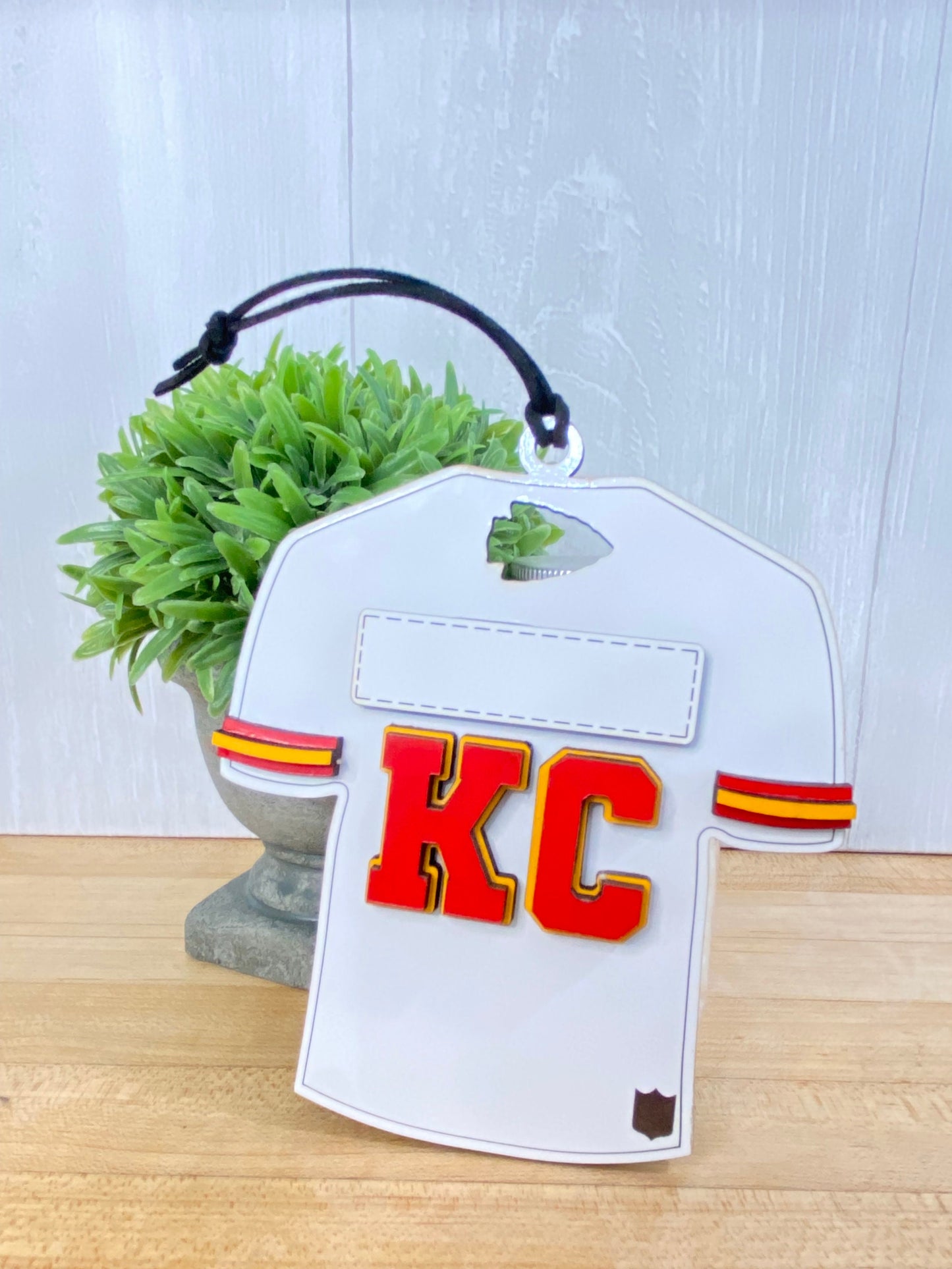 Kansas City Chiefs Jersey Ornament Gift Card Money Holder KC Football Fan Gift Idea