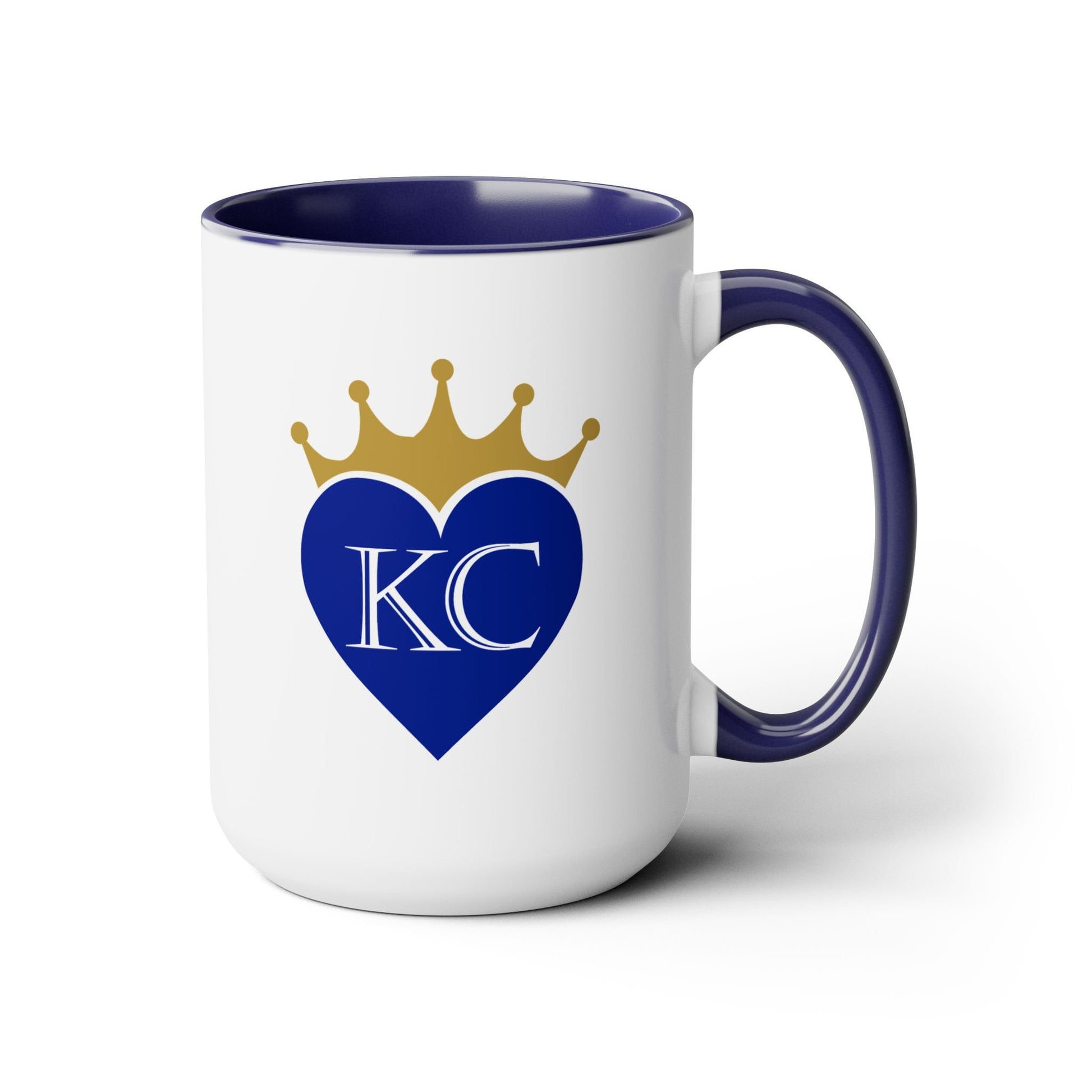 Heart KC Crown Coffee Mug Royals Fan Gift Idea | Boys in Blue | Love Royals | Forever Royal | KC Pride | Kansas City Royals Fan