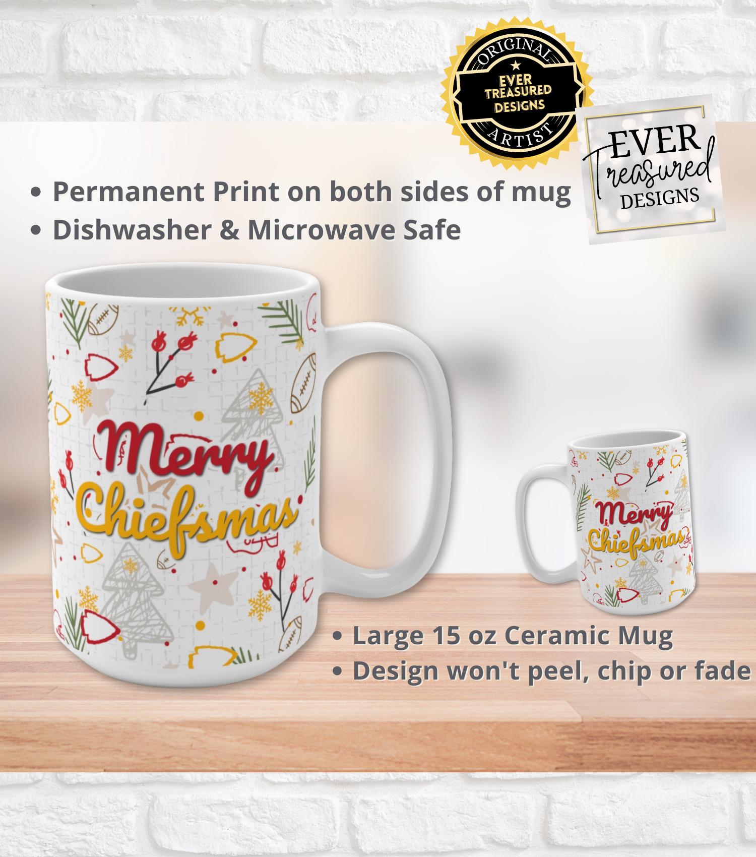 Merry Chiefsmas Gameday Doodle Coffee Mug